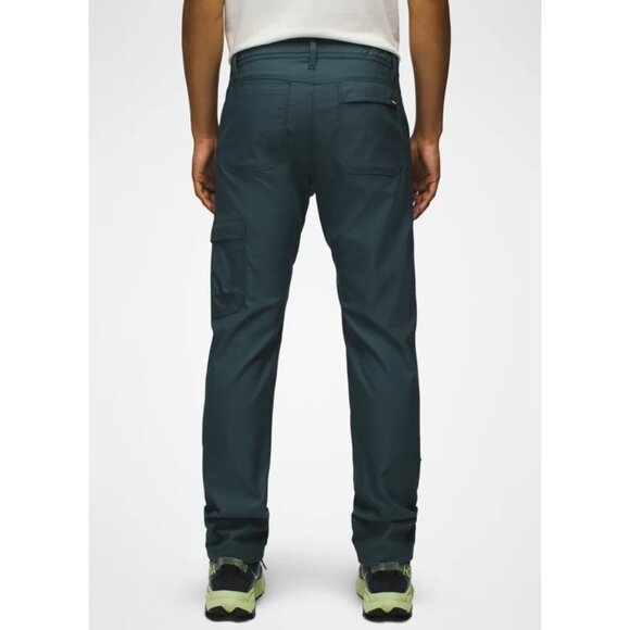 PrAna Brion Pant II Grey Blue Mens 42/36 Standard Straight Stretch - Picture 2 of 5